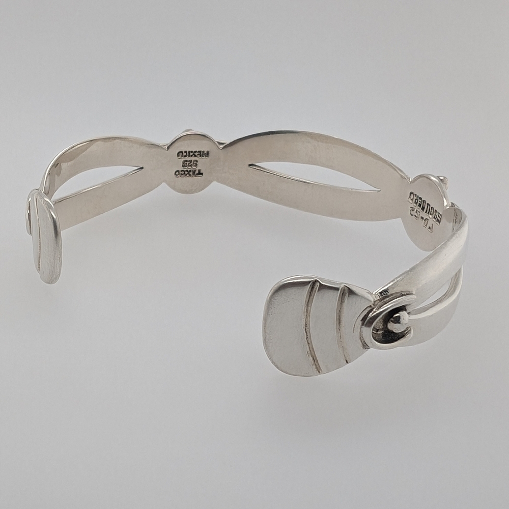 Vintage Sterling Silver Taxco Cuff - Picture 4 of 10